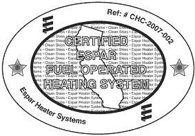 Espar Heater Systems certifi ULEV II